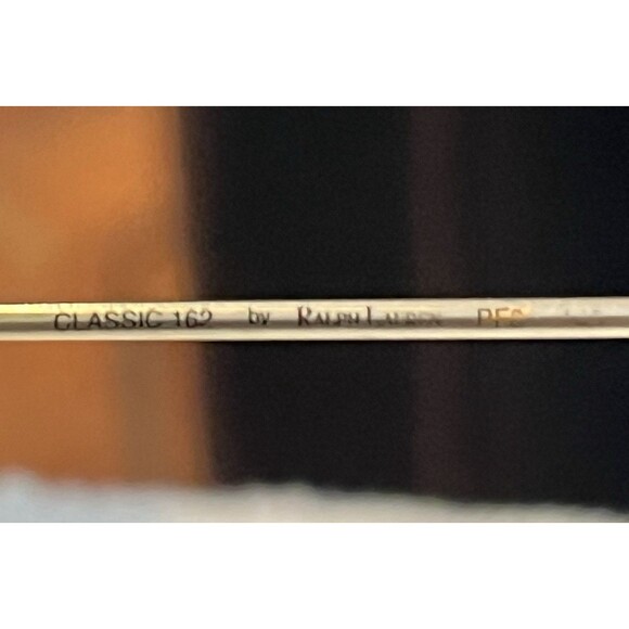 Polo Classic 162 by Ralph Lauren Italy Matte Gold Frame Eyeglasses Minimalist - Picture 5 of 8